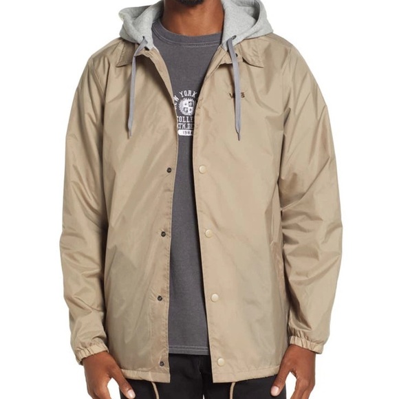 Vans Other - VANS • Men’s Taupe Riley Hooded Jacket